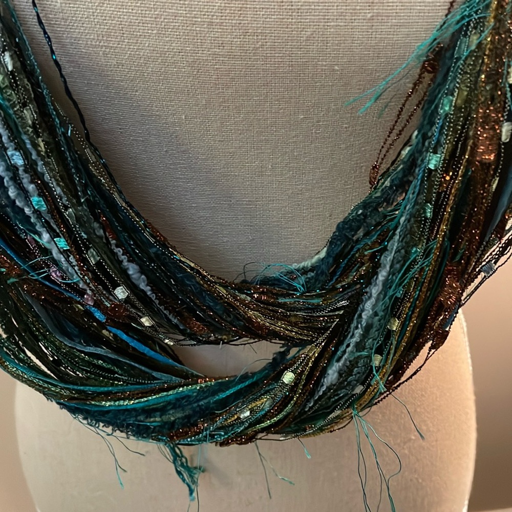 Handcrafted knotted scarf
